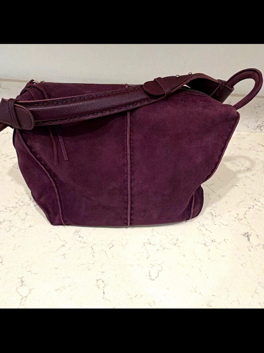 The Sak Los Feliz Hobo Bag in Purple NWOT